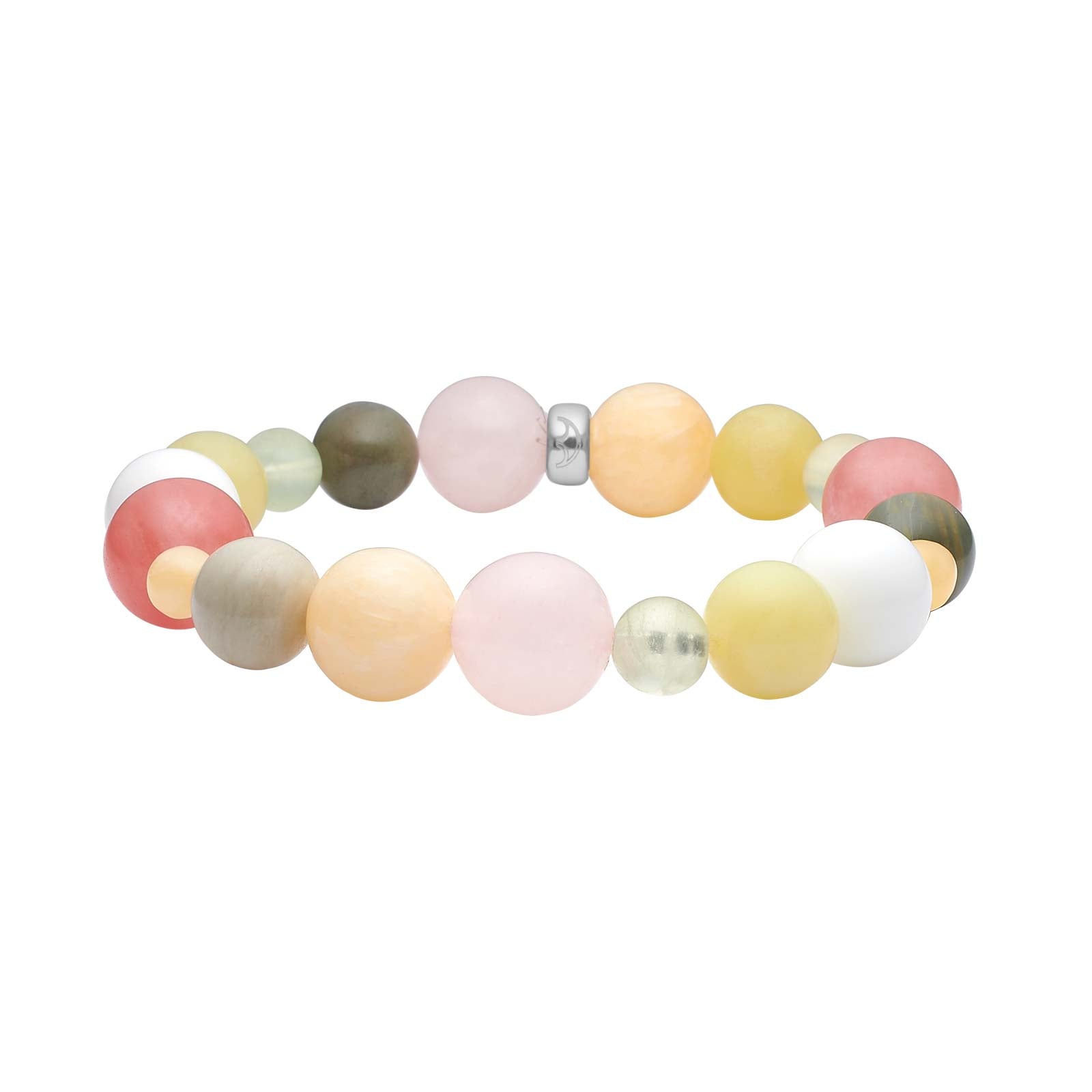 Rose quartz, Musdart stone, Jade, Jasper, Prehnite, Marble 12mm Armband