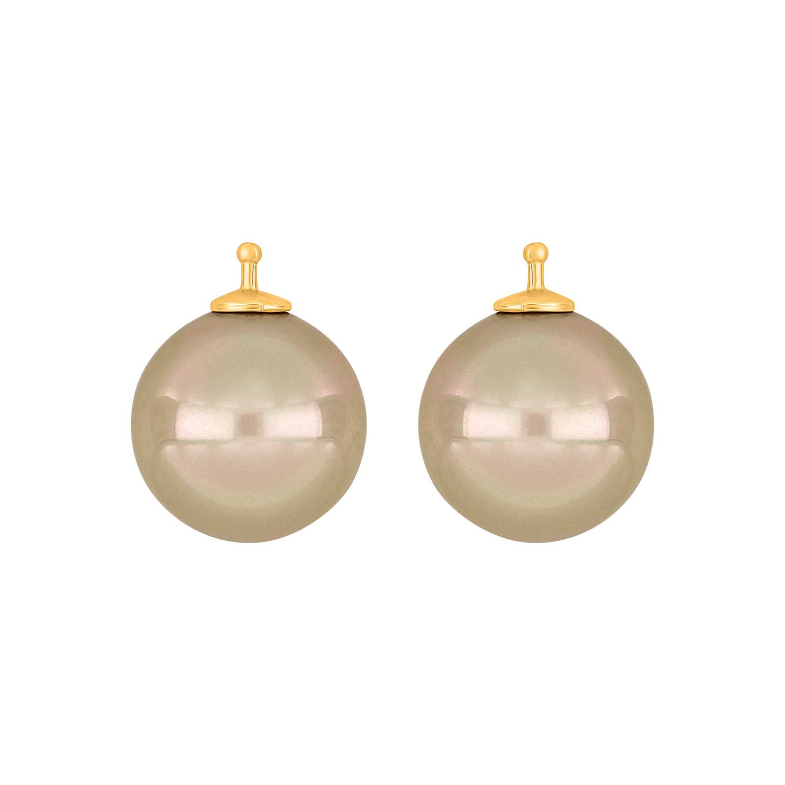 Vergoldet, System-einhänger, E51, 14x14mm, mallorquinisches Kleinod