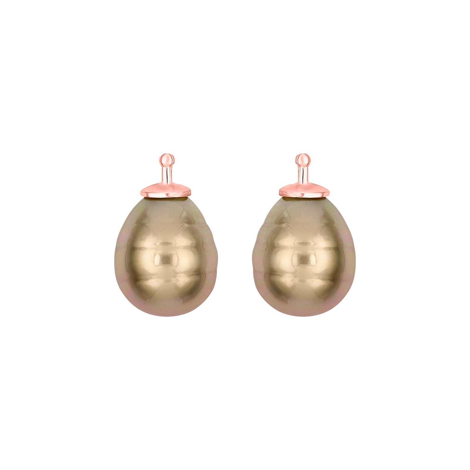 RosaVergoldet, System-einhänger, E4, 12x10mm, mallorquinisches Kleinod