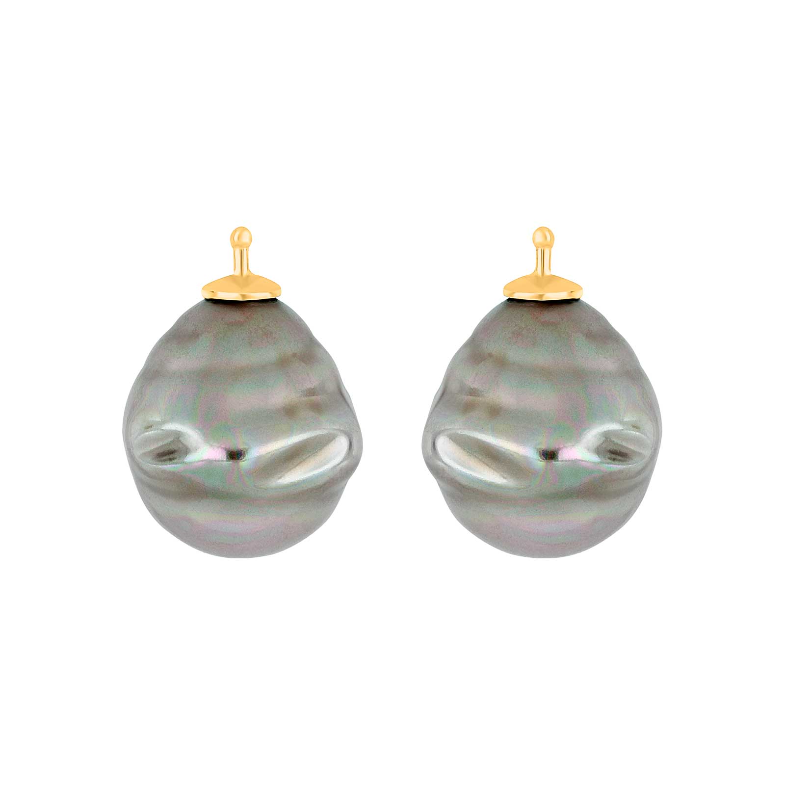 Vergoldet, System-einhänger, E12, 16x14mm, mallorquinisches Kleinod