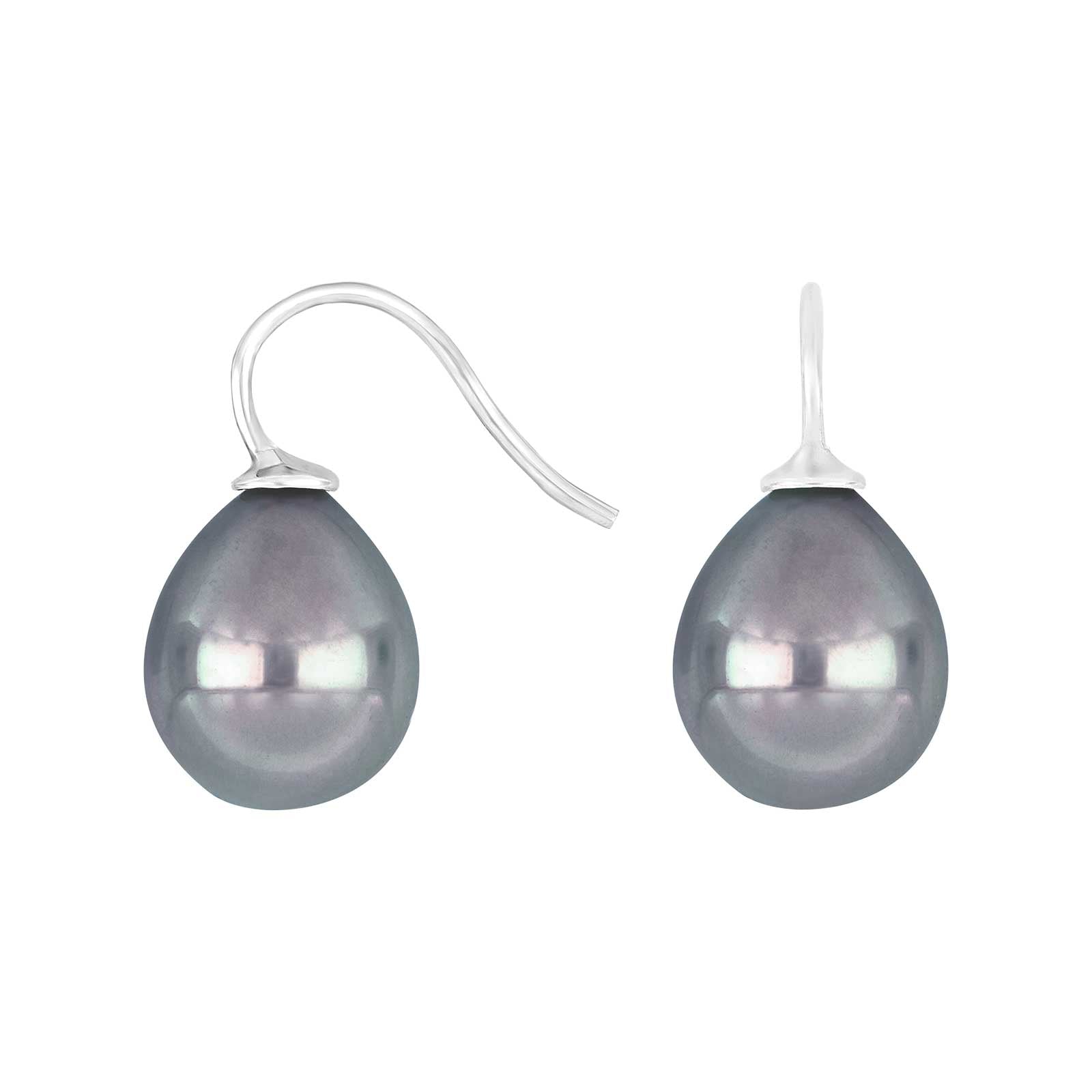 Rhodiniert, System-einhänger, O1303, 14x12mm, mallorquinisches Kleinod