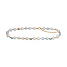 Apatit, Peridot, amethyst, amazonite, sunstone, FWP. Hämatit - Karabinerverschluss 40+5cm