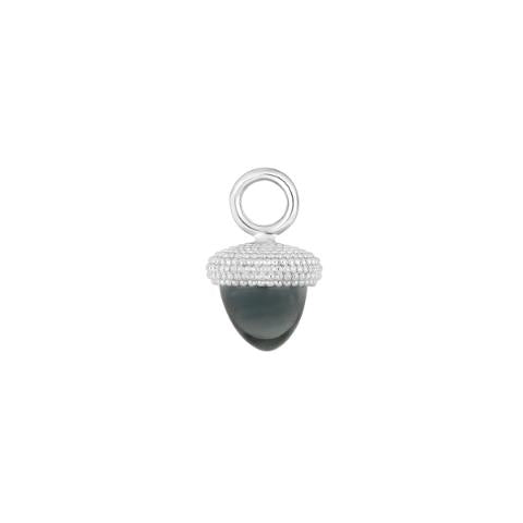 Halskette, H1459, Quarz-Glas Eichelform