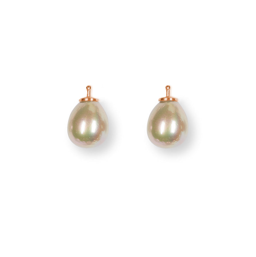 System-Einhänger E3, Paar, 12x10mm, Tropfenperle